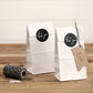 Geschenktüten aus Kraftpapier mit weißen Stickern thank you 6er