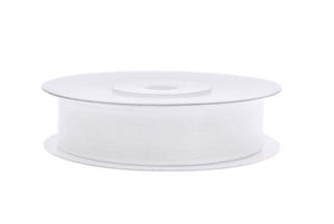 Chiffon Band 12 mm x 25 m weiß