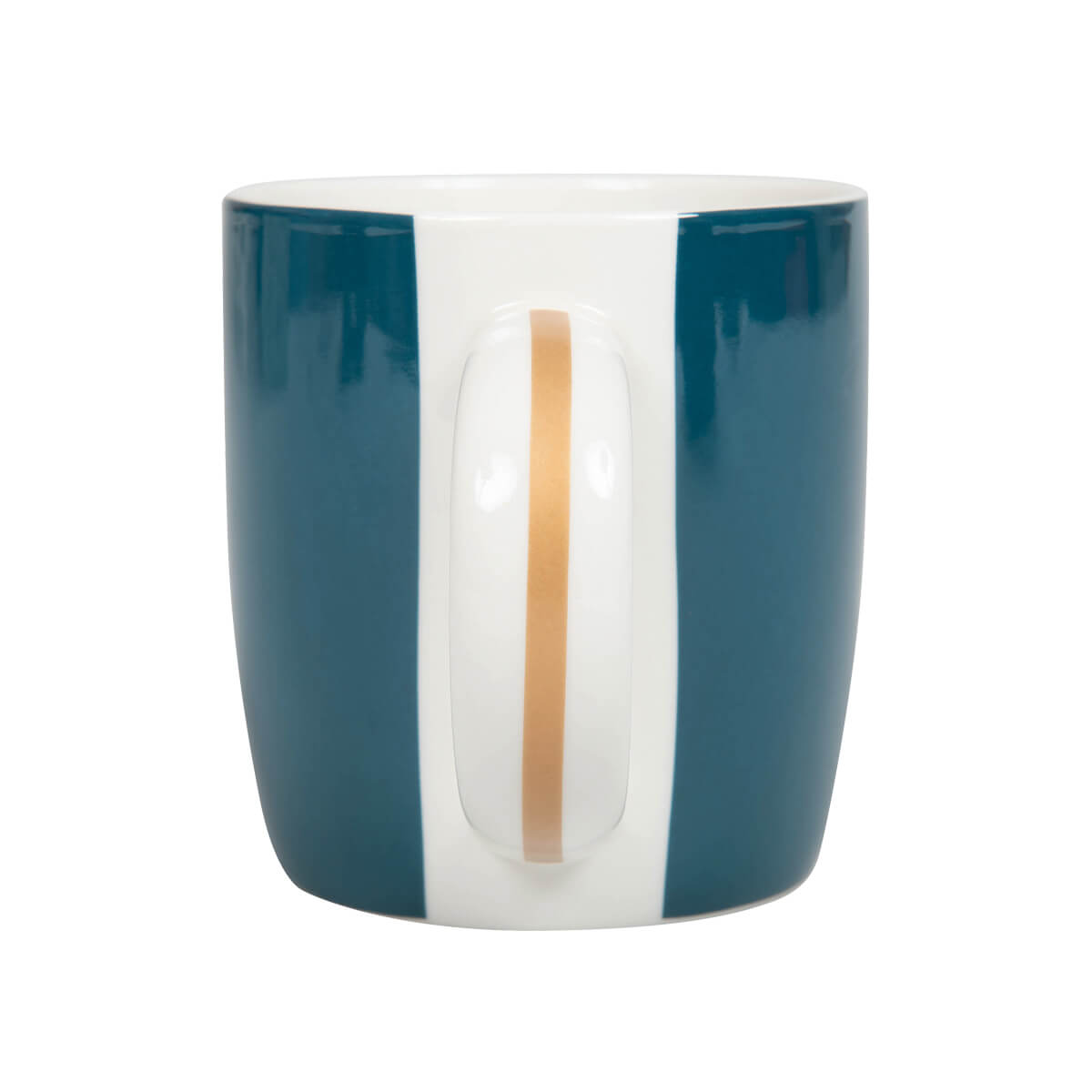 Tasse "Jesus Mein Anker" dunkelblau mit kupferfarbenen Metallic-Details