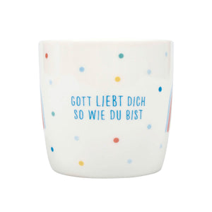 Tasse Regenbogen "Gott liebt dich so wie du bist"