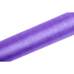 Tischläufer Organzastoff 16cm breit, 9m lang lila Tischband Tischdeko