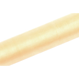 Tischläufer Organzastoff 16cm x 9m creme Tischband Tischdeko