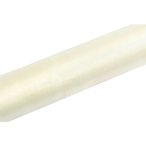 Tischläufer Organzastoff 16cm x 9m helles creme Tischband Tischdeko