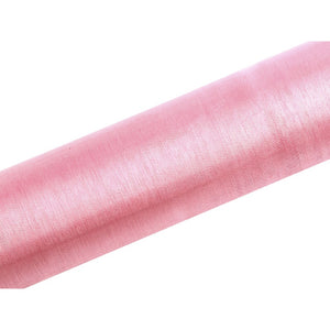 Tischläufer Organzastoff 16cm x 9m helles rosa Tischband Tischdeko