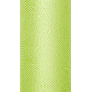Tüll Dekostoff einfarbig 15 cm x 9 m apfelgrün Tischläufer