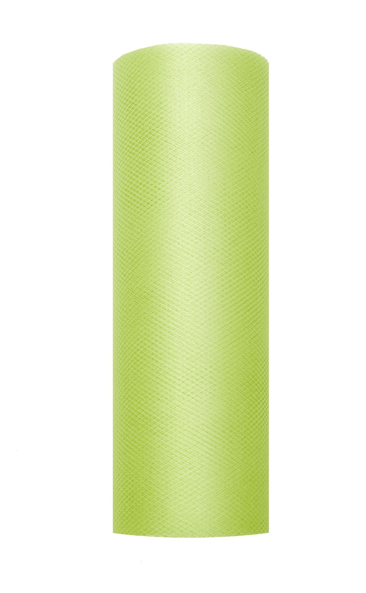 Tüll Dekostoff einfarbig 15 cm x 9 m apfelgrün Tischläufer