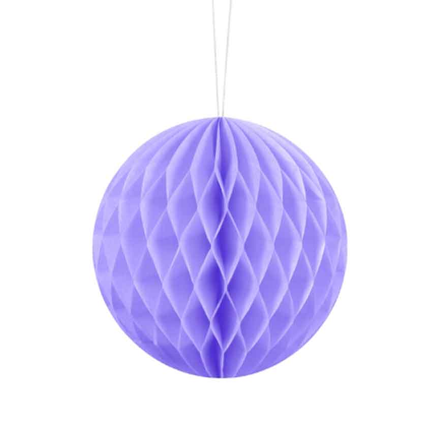 Wabenball aus Papier 10cm lila
