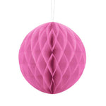 Wabenball aus Papier 20 cm dunkel rosa