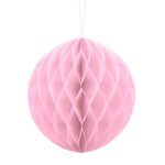 Wabenball aus Papier 20 cm helles Rosa