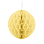 Wabenball aus Papier 20 cm helles gelb