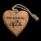 personalisiertes Holzherz 4cm mit Wunschgravur
