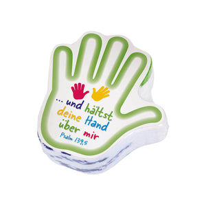 gepresstes Zauberhandtuch "...und hältst deine Hand über mir"