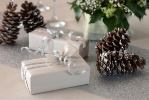 glitzerndes Band 6mm x 5m silber