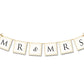 Banner Mr & Mrs ca. 77cm