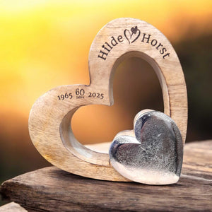 Herzen 26x26 cm personalisiertes Geschenk