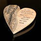 Deko Herz liegend aus Holz mit Baumrinde 20 cm