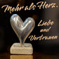 Herz 8x13x6 cm personalisiertes Geschenk