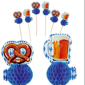 OKTOBERFEST "Bayrische Raute" Cocktailpicker 6 Stück