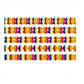 Bunte Papier Girlande mit Zahlendeko