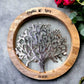 personalisierte Wanddeko Lebensbaum 25cm im gravierten Holzrahmen
