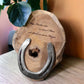 personalisierte Teakholzscheibe ca. 20cm mit Wunschgravur