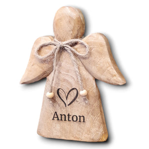Holzengel 18x20x3 cm personalisiertes Geschenk