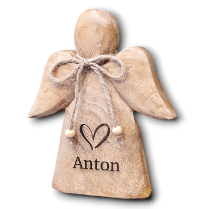 Holzengel 18x20x3 cm personalisiertes Geschenk
