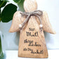Holzengel 18x20x3 cm personalisiertes Geschenk
