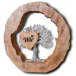 personalisierter Lebensbaum 37x38x5 cm mit graviertem Herz