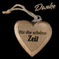 personalisiertes Holzherz 4cm mit Wunschgravur