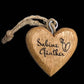 personalisiertes Holzherz 4cm mit Wunschgravur
