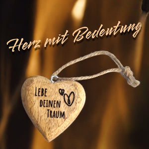 personalisiertes Holzherz 4cm mit Wunschgravur