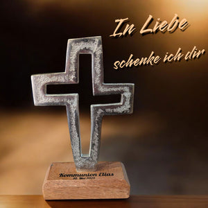 personalisiertes Kreuz 10x17x5 cm mit Wunschgravur