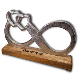 personalisiertes Unendlichkeitszeichen Deko 25cm mit Wunschgravur