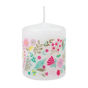 Kerze gesegnet mit Blumenmotiv | Kleine Geschenke zu Ostern für Erwachsene