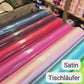 Satin Tischläufer 36 cm x 9 m weiß