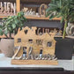 Dekoaufsteller Zuhause mit Wunschgravur 24cm personalisiertes Geschenk