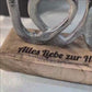 Holzherz Schriftzug "Love" 25x12x5 cm personalisiertes Geschenk