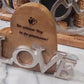 personalisiertes Holzherz mit Schriftzug "Love" 21cm Partnergeschenk