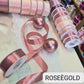 Satinband 6 mm x 25 m altrosa