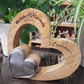 Holzherz mit Metallherz 18x18 cm mit Gravur  personalisiertes Geschenk | Hochzeitsgeschenke Partnergeschenke