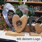 Deko-Herz aus Metall und Mangoholz ca. 32cm