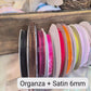 Organzaband mit Satinränder 6 mm 20m grau