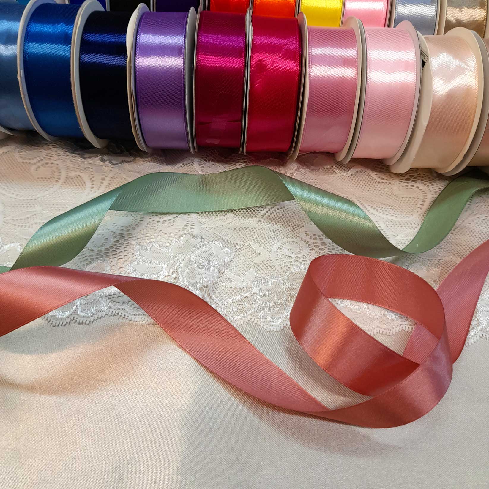 satinbänder 25mm breit verschiedene Farben