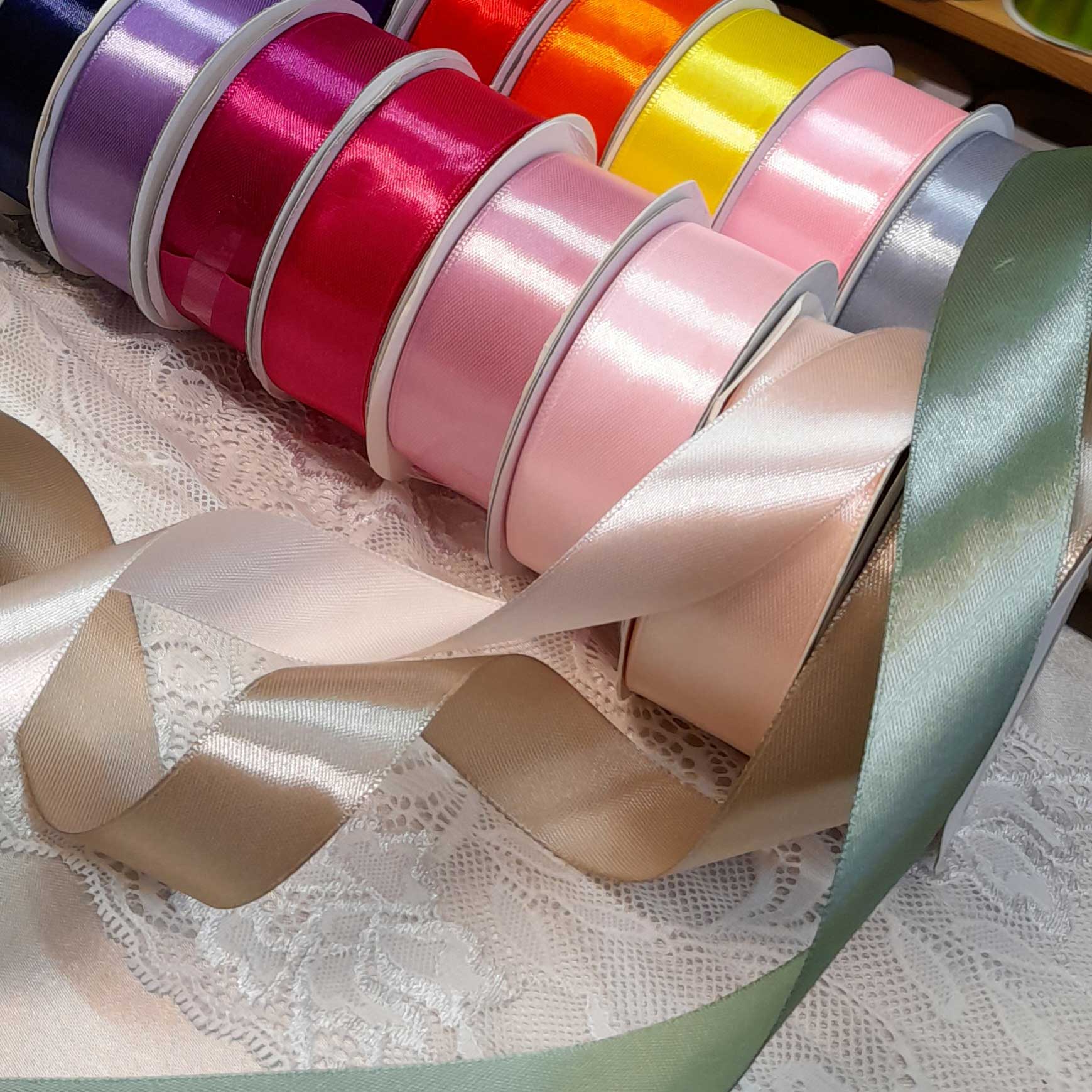 satinbänder 25mm breit verschiedene Farben