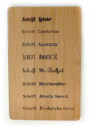 6 Aufsteller aus Schiefer mit personalisierten Holzhaltern