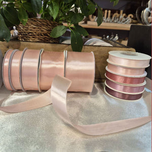 Satinband 50 mm x 25 m helles roségold