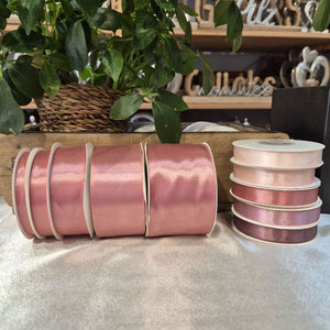 Satinband 50 mm x 25 m altrosa