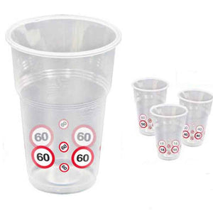 Plastik-Becher Verkehrszeichen 200ml